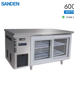 Bàn Mát Inox Sanden Cửa Kính SCC-1502GL Dung Tích 320 Lít, Sâu 600mm