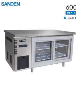 Bàn Mát Inox Sanden Cửa Kính SCC-1503GL 320 Lít, Sâu 600mm