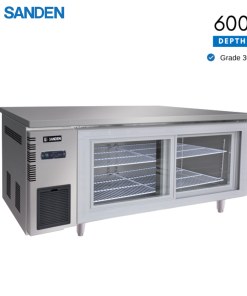 Bàn Mát Inox Sanden Cửa Kính SCC-1803GL Dung Tích 420 Lít, Sâu 600mm