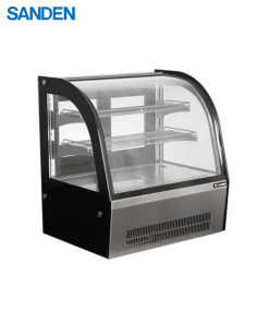 Tủ Bánh Sanden Mini Kính Cong Để Bàn SKC-0070G