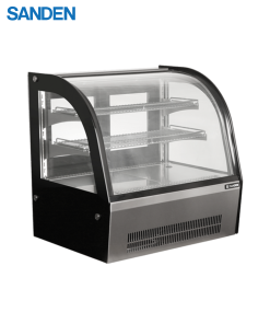 Tủ Bánh Sanden Mini Kính Cong Để Bàn SKC-0090G