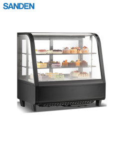 Tủ Bánh Sanden Mini Kính Cong Để Bàn SKR-0070C