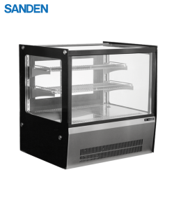 Tủ Bánh Sanden Mini Kính Vuông Để Bàn SKR-0070G