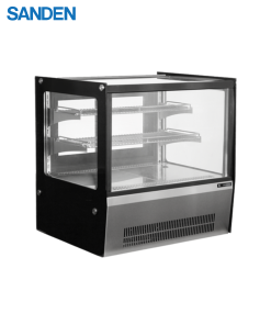 Tủ Bánh Sanden Mini Kính Vuông Để Bàn SKR-0090G