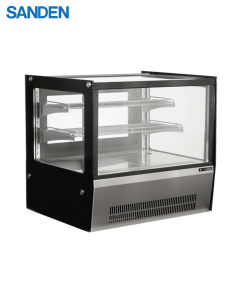 Tủ Bánh Sanden Mini Kính Vuông Để Bàn SKR-0120G