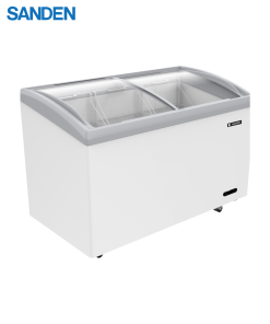 Tủ Đông Sanden Cửa Lùa Kính Cong 330 Lít SNB-0335