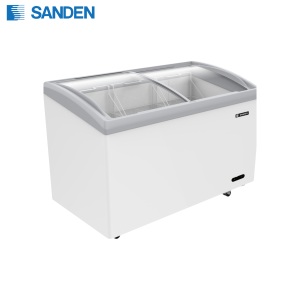 Tủ Đông Sanden Cửa Lùa Kính Cong 330 Lít SNB-0335
