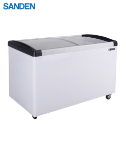 Tủ Đông Sanden Cửa Lùa Kính Cong 435 Lít SNL-0400