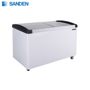 Tủ Đông Sanden Cửa Lùa Kính Cong 435 Lít SNL-0400