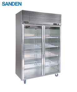 Tủ Mát Inox 304 Cửa Kính Sanden 1010 Lít SRC-1233G